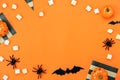 image of decorations Happy Halloween day background holiday concept.