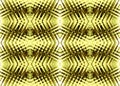 YELLOW AND WHITE FISHBONE PATTERN