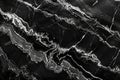 Image of Deep black marble pattern with white veins. Texture for background usage Royalty Free Stock Photo