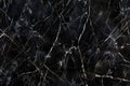 Image of Deep black marble pattern with white veins. Texture for background usage Royalty Free Stock Photo