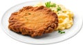 Image of Delicious-looking Chicken fried steak. AI-Generated.