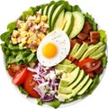 mage of Delicious-looking Cobb salad. AI-Generated.