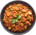 Image of Delicious-looking Jambalaya. AI-Generated. Royalty Free Stock Photo