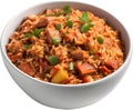 Image of Delicious-looking Jambalaya. AI-Generated. Royalty Free Stock Photo