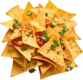 Image of Delicious-looking Nachos. AI-Generated.