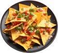 Image of Delicious-looking Nachos. AI-Generated.