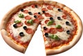 an image of Delicious-looking Pizza. Ai-generated.