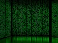 Digital Numeric Matrix with Cascading Numbers for Futuristic Website Background
