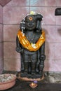 An image depicting Sri Kaththavarayar Swami within Sri Muthumariamman Thevasthanam Hindu Temple at Matale in Sri Lanka.