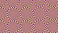 Senza titoloabstract background optical illusion pattern of rotation and spiral of colored dots -1