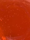 abstract gel background colored red jelly and bubbles Royalty Free Stock Photo