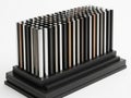 Black heat sink with multiple fins Royalty Free Stock Photo