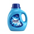 Blue Dode Detergent Bottle with Clipping Path for Laundry Cleaning Royalty Free Stock Photo