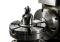 Precision machining tool in operation Royalty Free Stock Photo