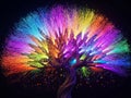 Vibrant neural tree Royalty Free Stock Photo