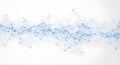 Complex network structure with interconnected nodes and lines on white background representing data visualization and digital Royalty Free Stock Photo
