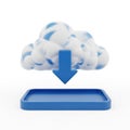 Cloud storage data transfer Royalty Free Stock Photo