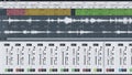 Digital audio workstation interface Royalty Free Stock Photo