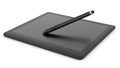 Digital drawing tablet with stylus Royalty Free Stock Photo