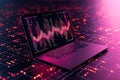 Digital Programmer in Cyberpunk Workspace with Glowing Data Streams
