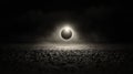 A total solar eclipse. Royalty Free Stock Photo