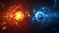 Visualizing Atomic Energy and Particle Interactions in Cosmic Fusion and Fission Processes