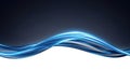 Blue energy waves Royalty Free Stock Photo