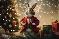 Yuletide Rabbit Elegance