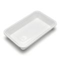 Empty transparent plastic container Royalty Free Stock Photo