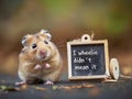 Cute Hamster with \