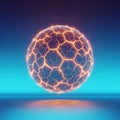Illuminated global network sphere Royalty Free Stock Photo