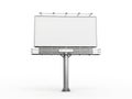 Empty billboard displaying advertisement space Royalty Free Stock Photo