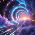 Cosmic vortex journey Royalty Free Stock Photo