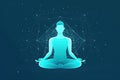 image that depicts the mind-body connection, to capture the essence of yoga meditation Generative AI