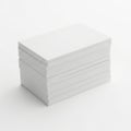 Stack of blank white business cards Royalty Free Stock Photo