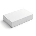 Simple rectangular cardboard box with clean and minimalistic design Royalty Free Stock Photo