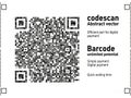 Code scan abstract vector barcode Royalty Free Stock Photo