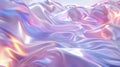 Soft folds of fabric in a tranquil holographic landscape. AI generated Royalty Free Stock Photo