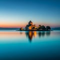 Sevanavank Monastery on Lake Sevan at sunset, Armenia Royalty Free Stock Photo