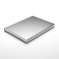 Modern metallic rectangular slab with a sleek and minimalist design Royalty Free Stock Photo
