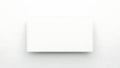 Minimalist white rectangular object against a plain background Royalty Free Stock Photo