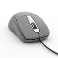 Simple wired computer mouse isolated on white background Royalty Free Stock Photo