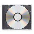 Single compact disc in case Royalty Free Stock Photo