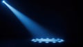 Spotlight illumination on dark stage Royalty Free Stock Photo