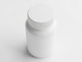 White plastic container with secure screw cap Royalty Free Stock Photo