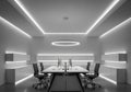 Modern conference room with led lighting Royalty Free Stock Photo
