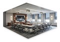 Modern corporate conference room Royalty Free Stock Photo
