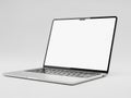 Modern laptop on white background Royalty Free Stock Photo