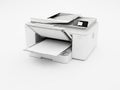 Modern office printer with paper tray open Royalty Free Stock Photo