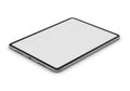 Modern tablet device isolated on white background Royalty Free Stock Photo